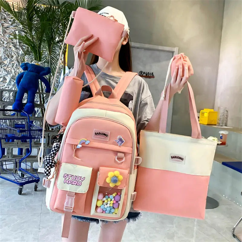 White Backpack For Girls 4240 GALAXY BAGS