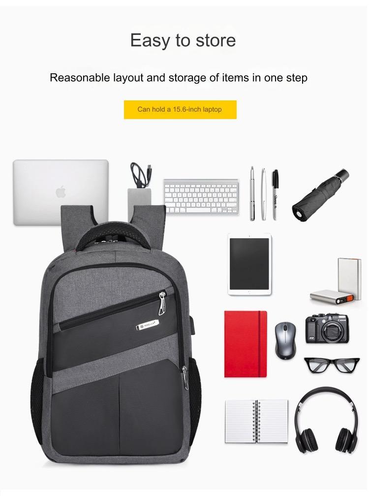 Durable And Stylish Laptop Backpack With USB MJ190 GALAXY BAGS