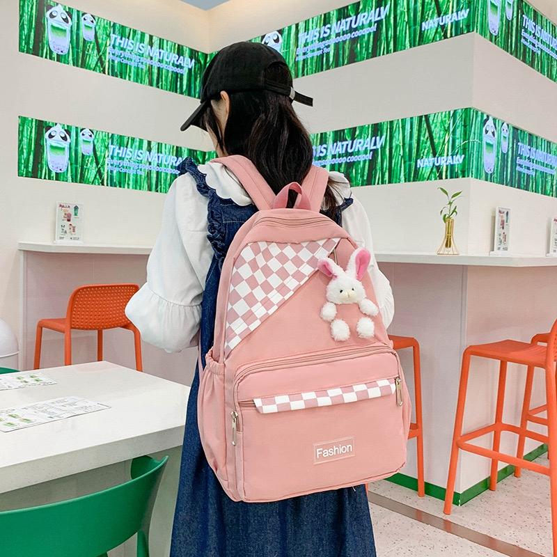 Pink School & College Backpack sale For Girls 4216 GALAXY BAGS