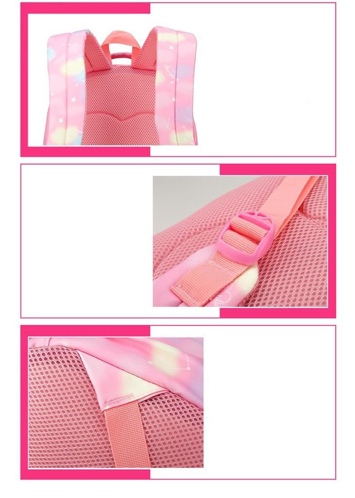 Pink Simple School College Bag 4226 GALAXY BAGS