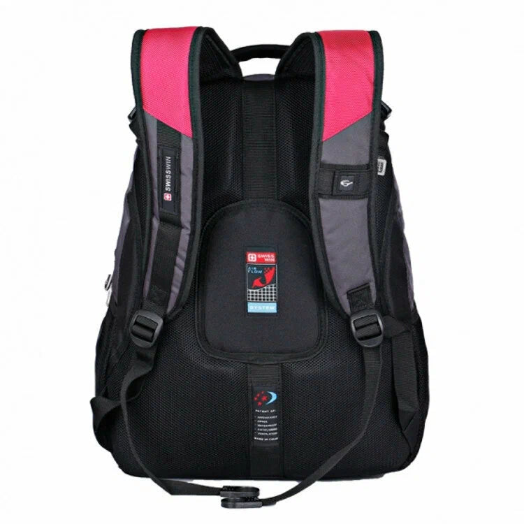 RED SWISSWIN BACKPACK 15.6 BUSINESS TRAVEL SCHOOL COLLEGE UNIVERSITY 4248 GALAXY BAGS