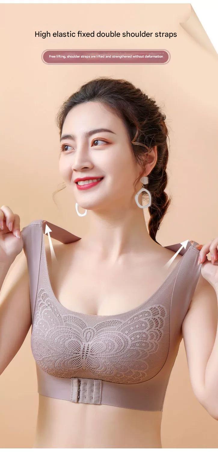 Women's small breasts gathered, anti-sagging, no underwire, back Jiamei back bra, hunched back adjustment bra 7069