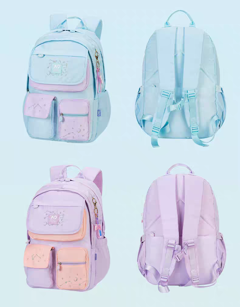 Pastel Dream Backpack – Cute School Bag for Girls with Stylish Design | HD0022 ( Best For Playgroup to 3rd Class)