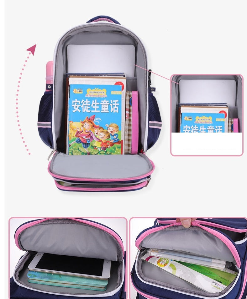 Stylish Blue Student School Bag for Kids - Model 4169 GALAXY BAGS
