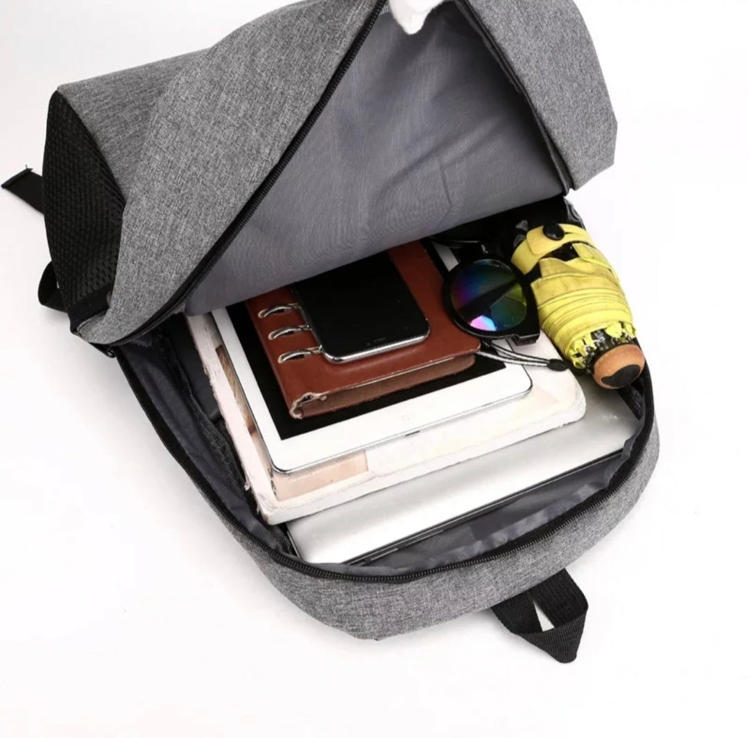 Grey 3 in 1 Laptop Backpack For Men & Women Without USB Port 2003 GALAXY BAGS