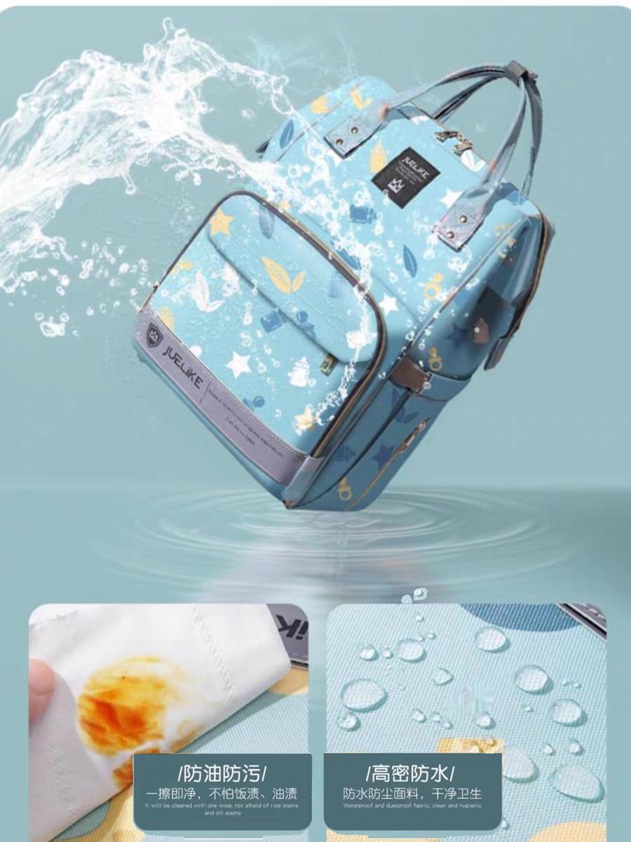 Harry Baby Diaper Bag – Cute Elephant Print | Multi-Compartment Baby Backpack HD003