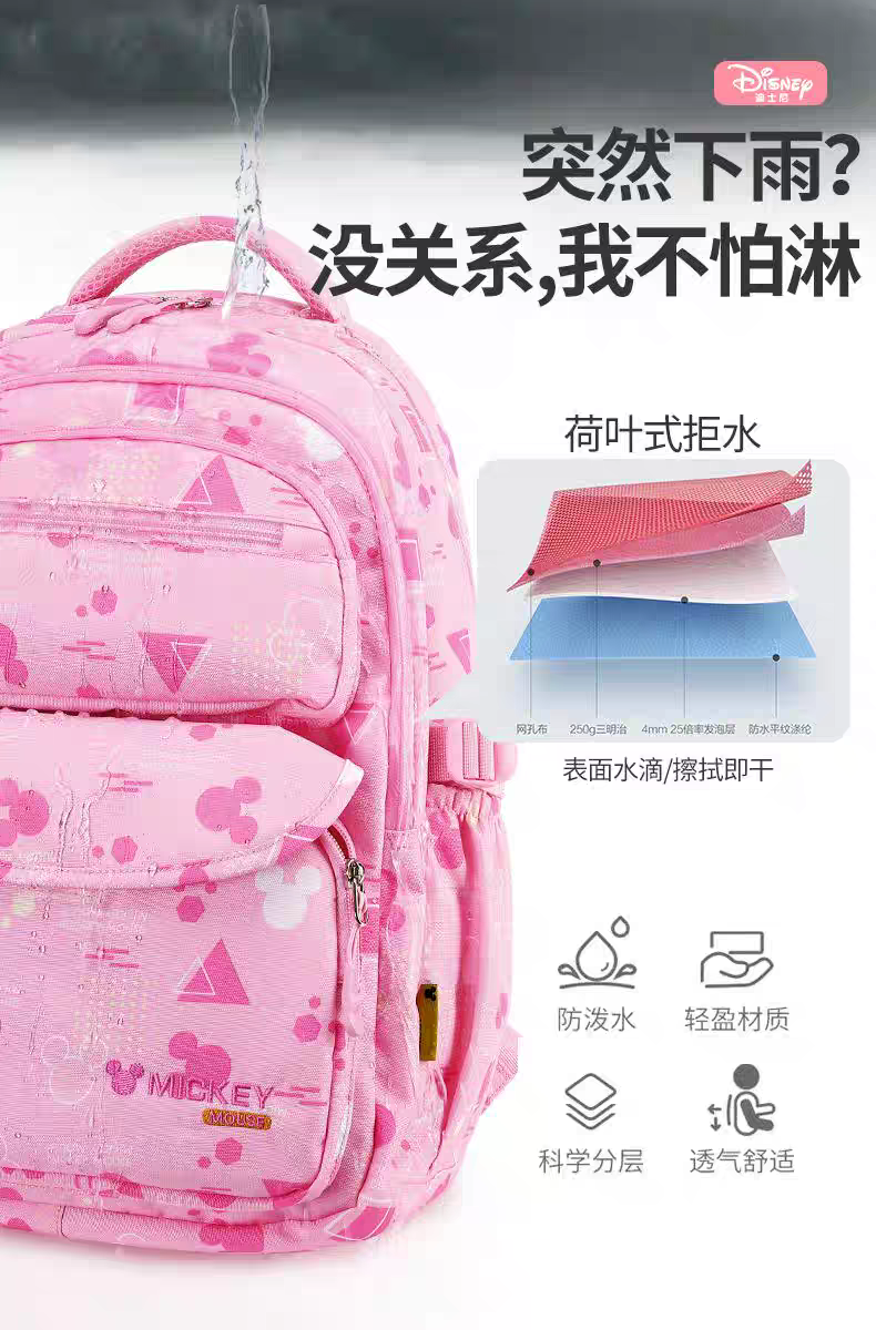Kids' Blue Cartoon Backpack for Girls - Spacious School & Daypack HD11796 ( Best For Playgroup to 3rd Class)
