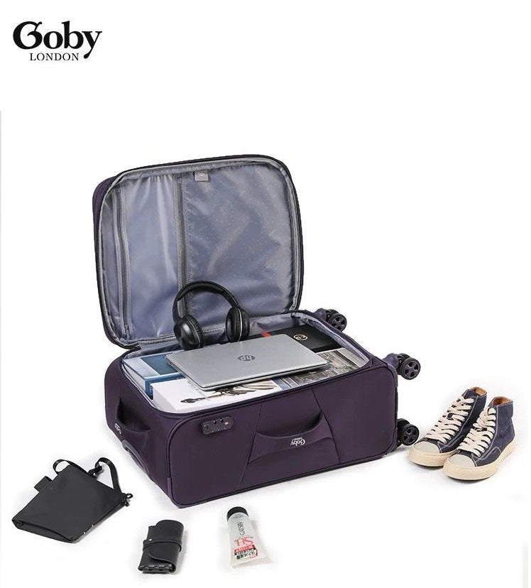 Grey Goby London Carry-On Luggage Suitcase 3Pcs Sets On Wheels Oxford Luggage 3006 GALAXY BAGS