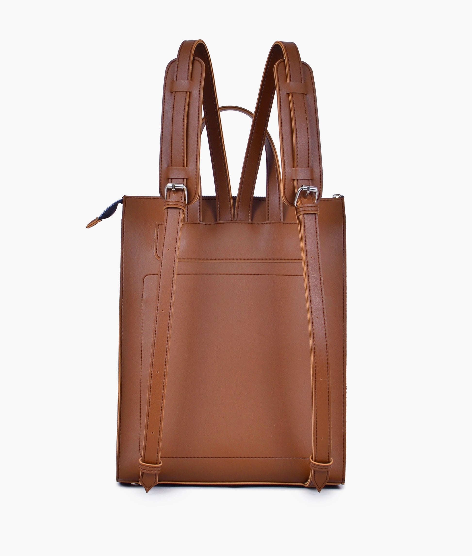 Musterd Leather Backpacks For women-Chic Zipper Closure Backpack 557-2 GALAXY BAGS