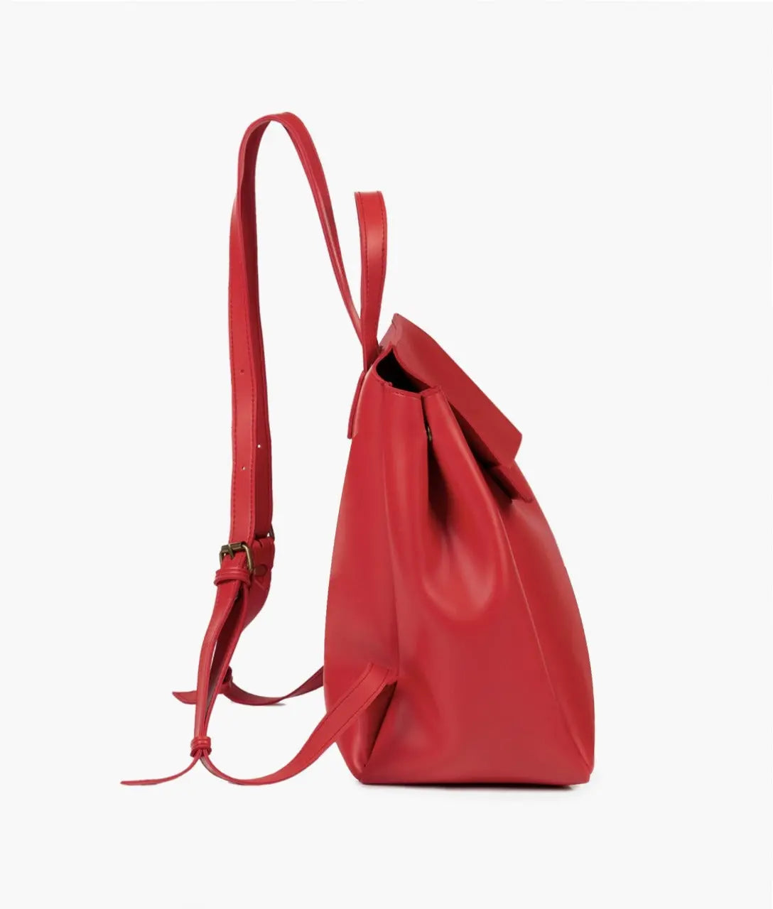 Red Women Leather Backpacks 557 GALAXY BAGS