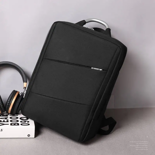 Sleek Black Business Laptop Backpack – Minimalist & Modern Design HD007