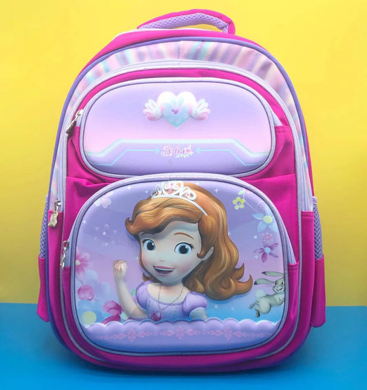 Durable Kids School Backpack with Fun Cartoon Print HD1890