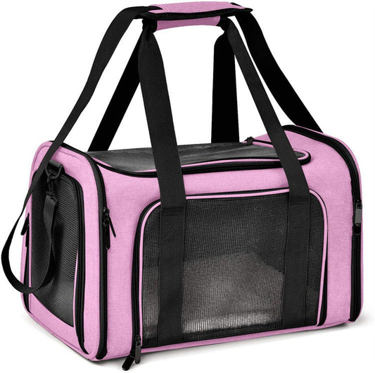 Pet Carrier Bag Soft Sided Portable Folding Airline Travel Approved Bag 1252 GALAXY BAGS