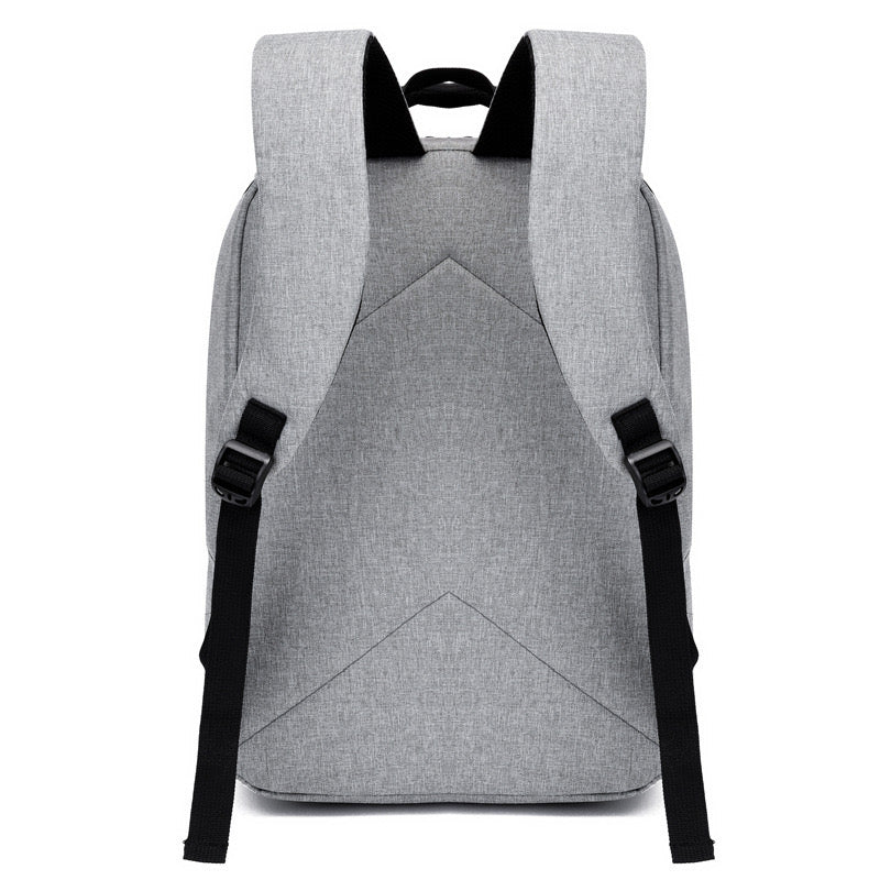 Grey Simple School College Bag 4245 GALAXY BAGS