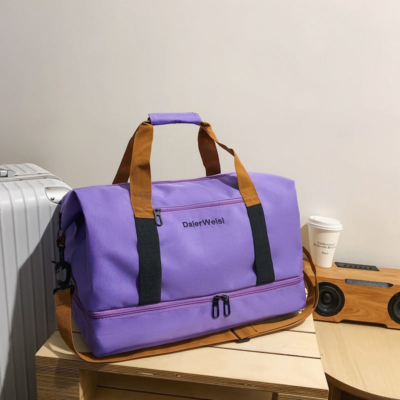 Purple Travel Duffel Bag for Men & Women 4130