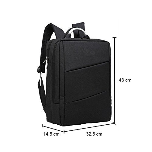Sleek Black Business Laptop Backpack – Minimalist & Modern Design HD007