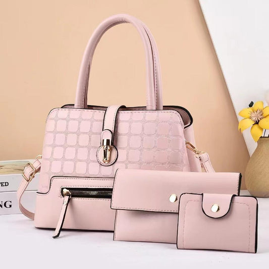Pink 3 in 1 Women Handbag 207-2 GALAXY BAGS