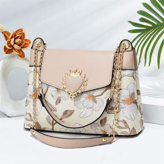 Skin Heart Decor Flap Over Mini Crossbody Bag 8816-3 GALAXY BAGS