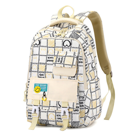 Black New High School Student School Backpack 1370 GALAXY BAGS