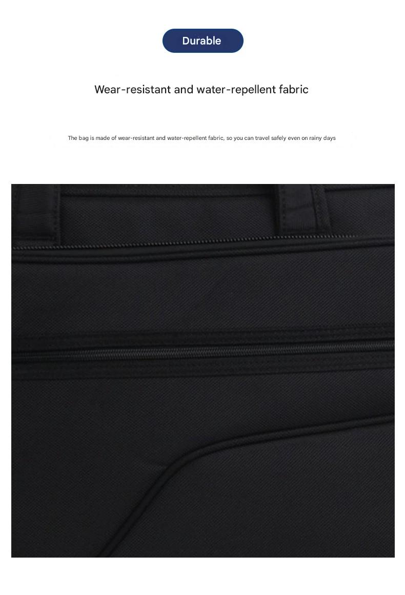 Men's briefcase oxford cloth waterproof laptop bag large capacity multi-layer business crossbody bag