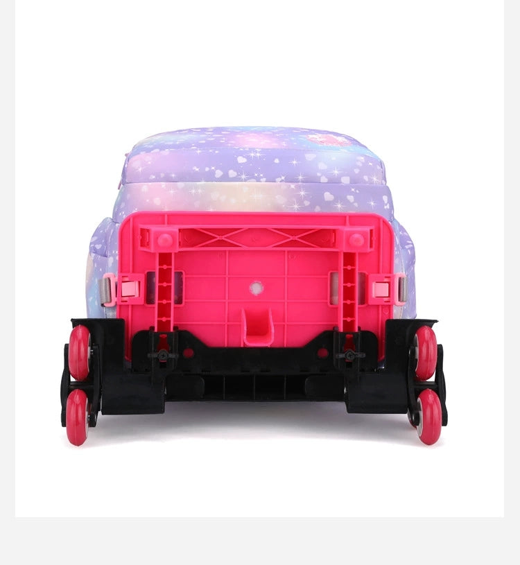 New Trolley School Bag Primary School Students 3-6 Grade Little Princess Fashion Explosive Cross-border AK1243
