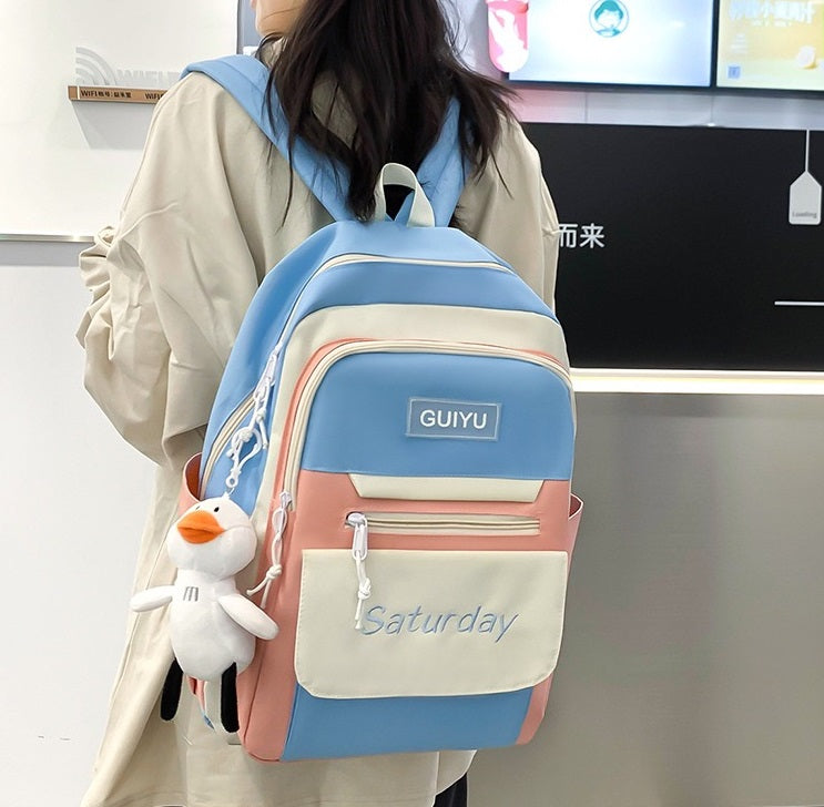 5Pcs Set Backpack for Girls 4146 GALAXY BAGS