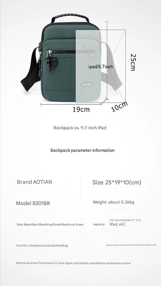 Sleek & Durable Black Messenger Bag – Your Everyday Companion