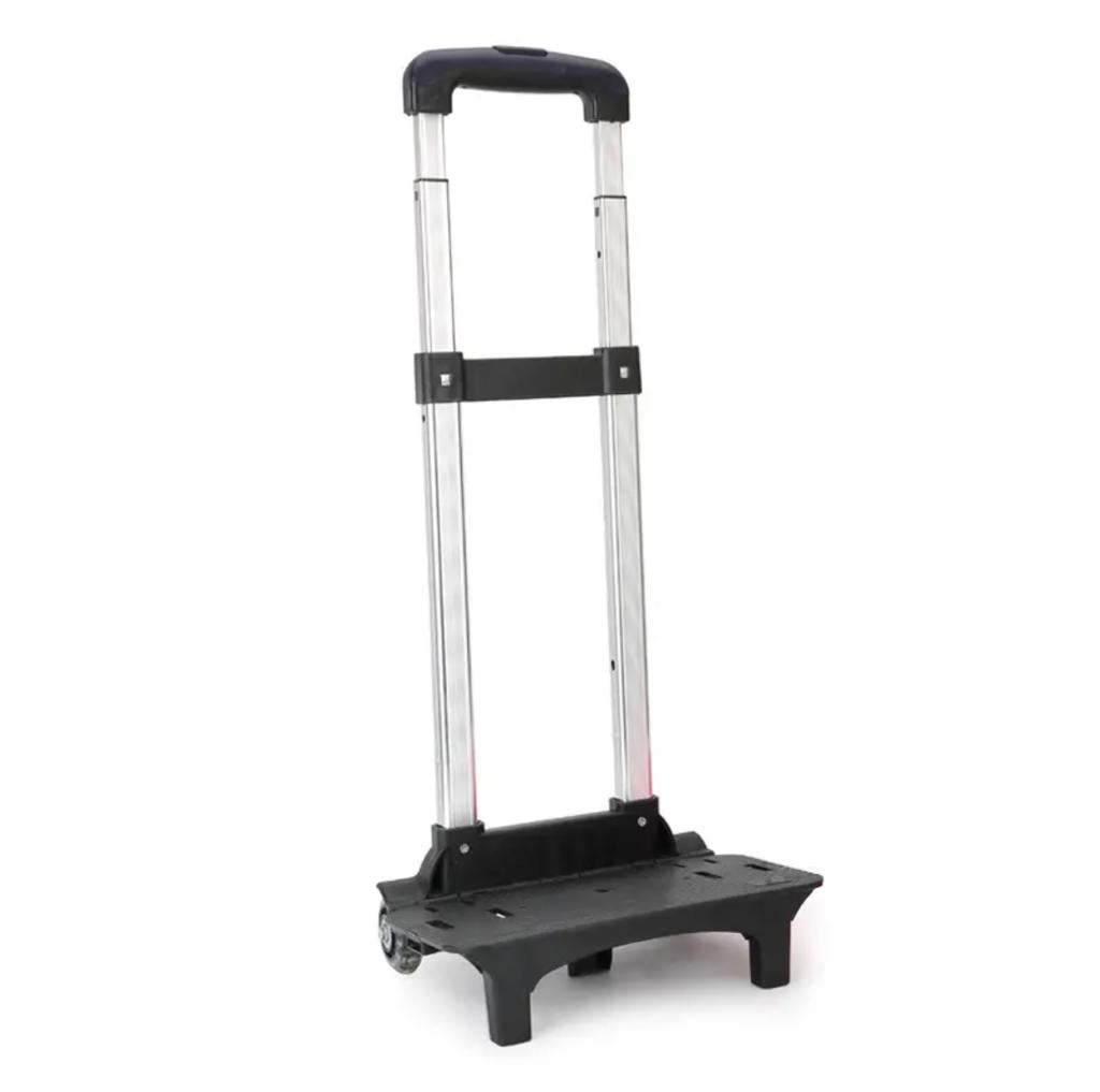 Black Kid Trolley for Backpack: Expandable 2-Wheel School Bag Luggage with High-Function Chariot Rod - Item 156 GALAXY BAGS
