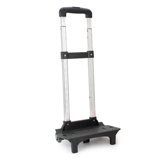 Black Kid Trolley for Backpack: Expandable 2-Wheel School Bag Luggage with High-Function Chariot Rod - Item 156 GALAXY BAGS