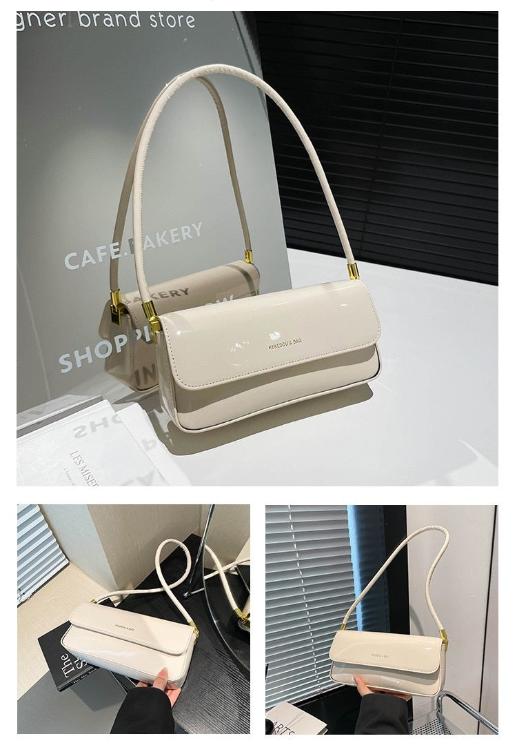 KEKEDOU & BAG Patent Leather Shoulder Bag – Elegant Mini Handbag for Women 2512