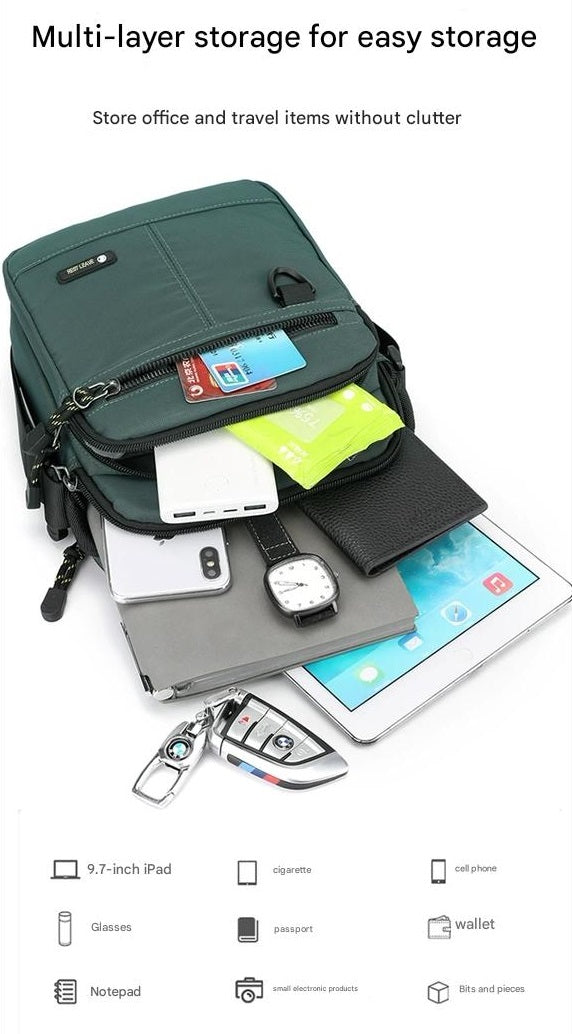 Sleek & Durable Black Messenger Bag – Your Everyday Companion