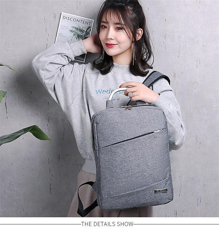 Grey Mens Womens Laptop Business Backpack 4232 GALAXY BAGS