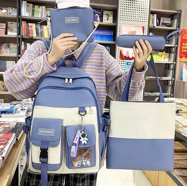 4Pcs Set Backpack for Girls 2020 GALAXY BAGS