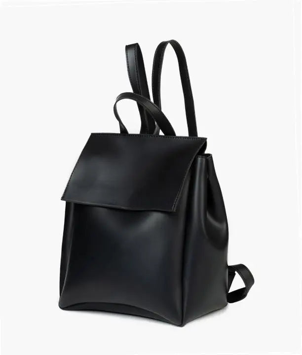 Black Women Leather Backpacks For women 557 GALAXY BAGS