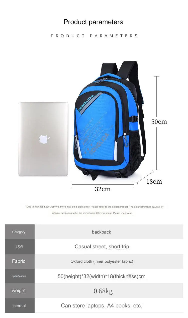 Blue School Bag for Childdren 4132 GALAXY BAGS