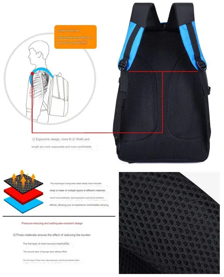 Blue School Bag for Childdren 4132 GALAXY BAGS