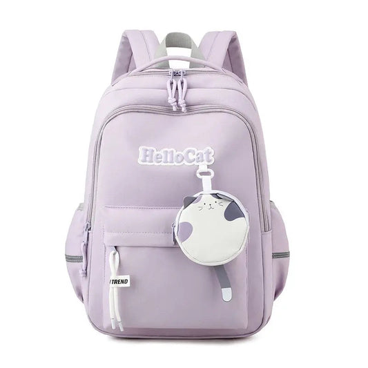 Blue Trendy Backpack for Girls 4081 GALAXY BAGS