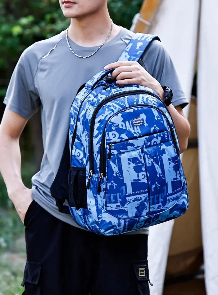 Blue Trolly School Bag for School Kids 4132 GALAXY BAGS