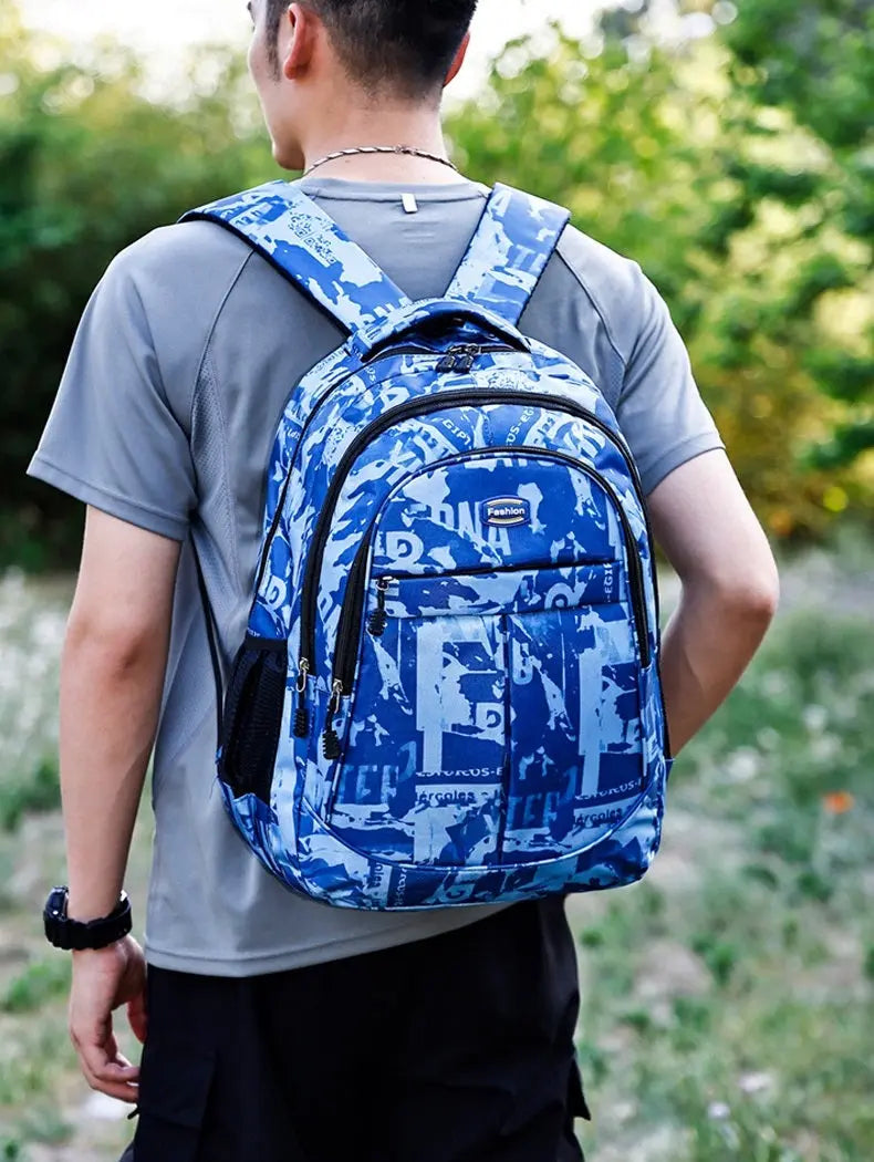 Blue Trolly School Bag for School Kids 4132 GALAXY BAGS