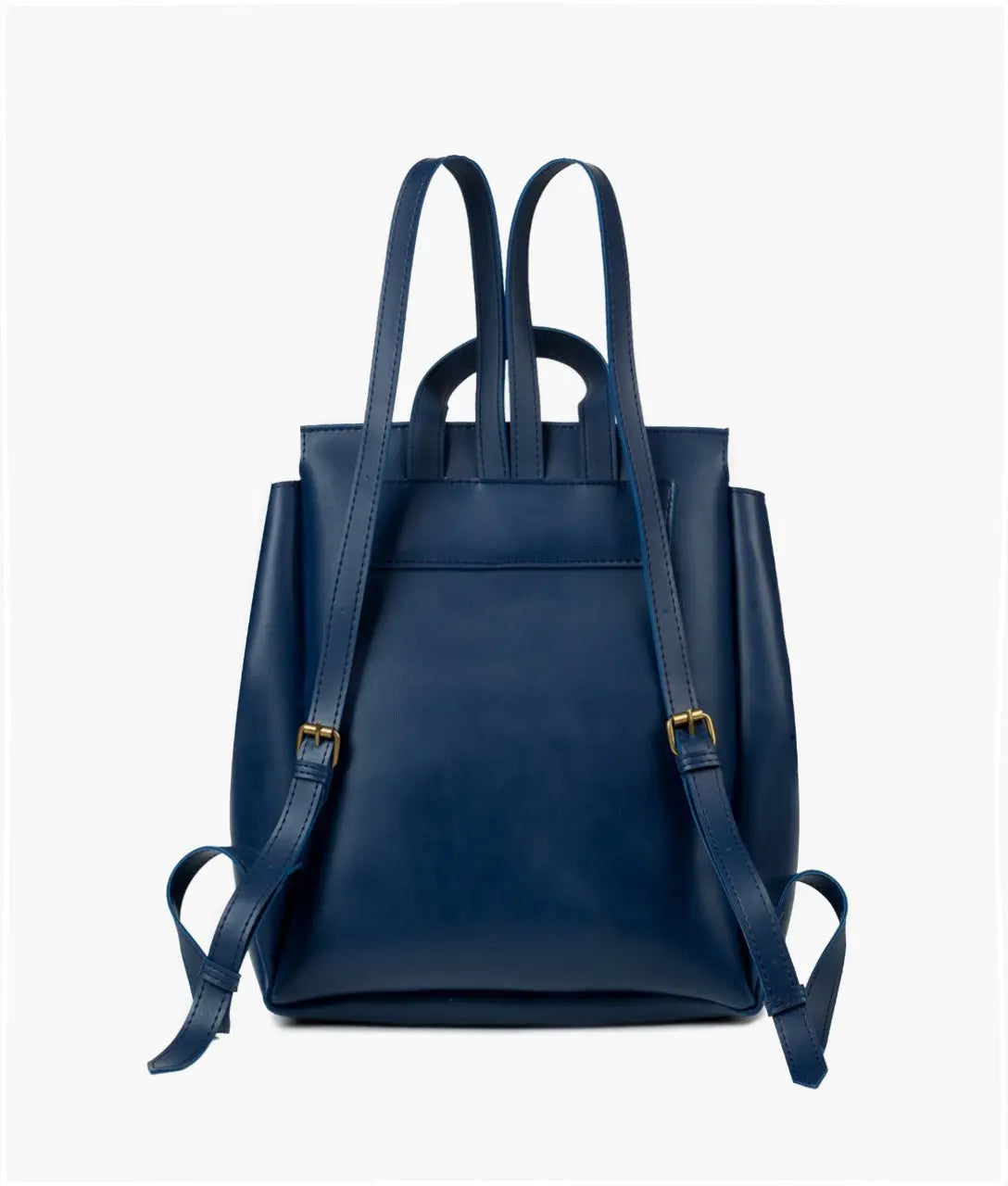 Blue Women Leather Backpacks 557 GALAXY BAGS