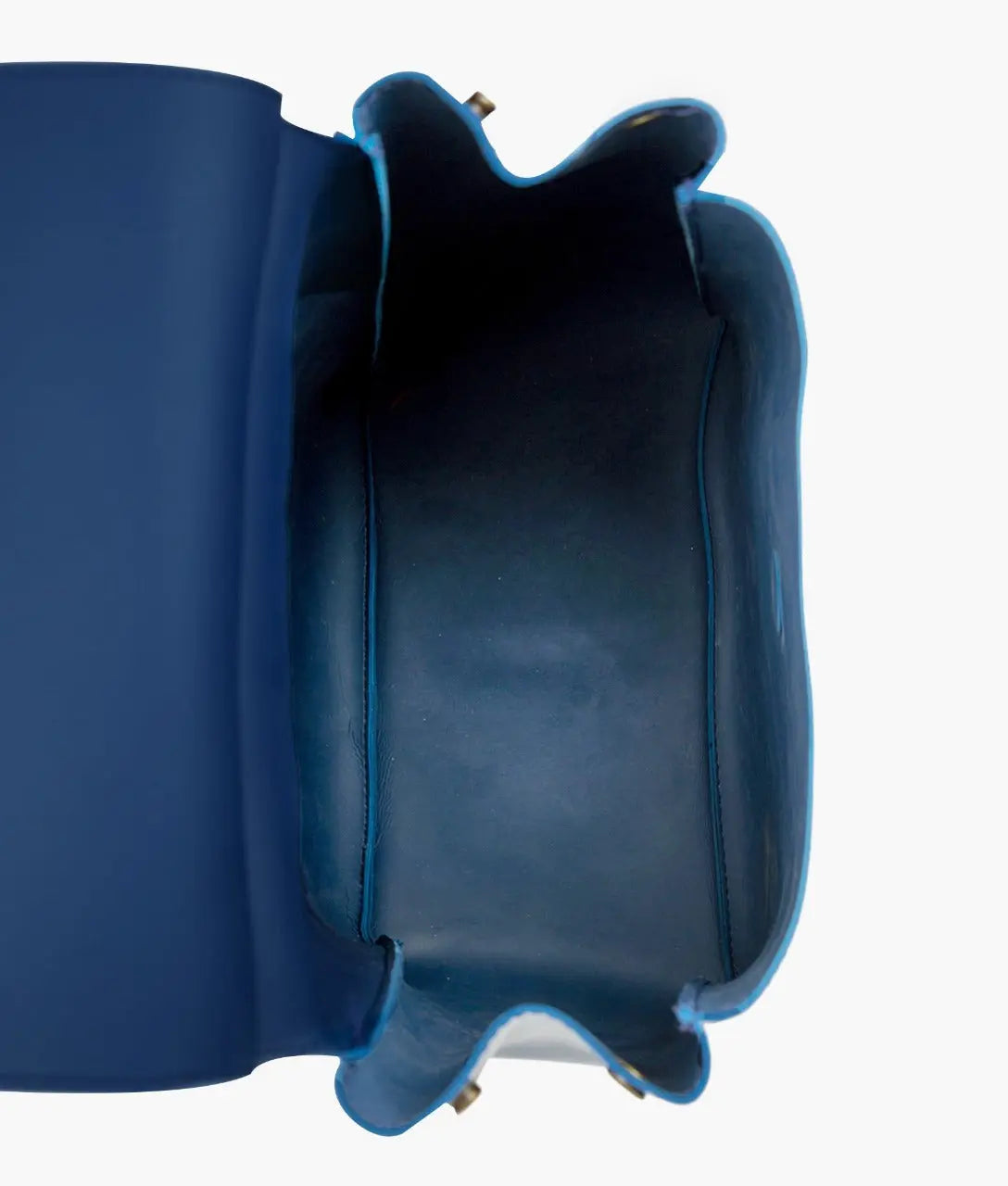 Blue Women Leather Backpacks 557 GALAXY BAGS