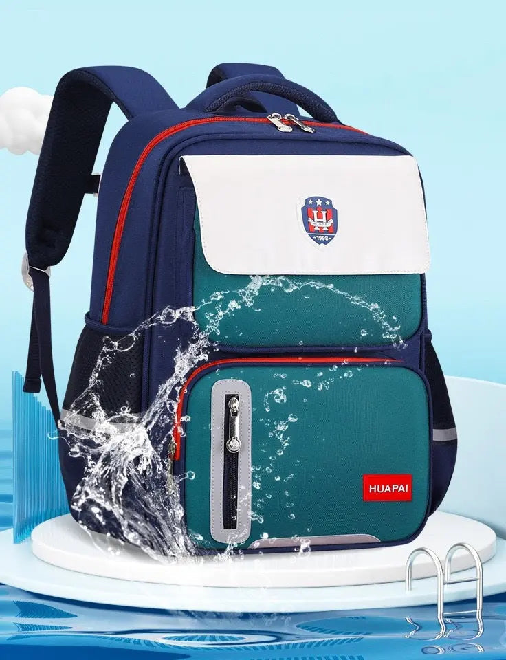 Blue & Pink Student School Bag For Kids 4155 GALAXY BAGS