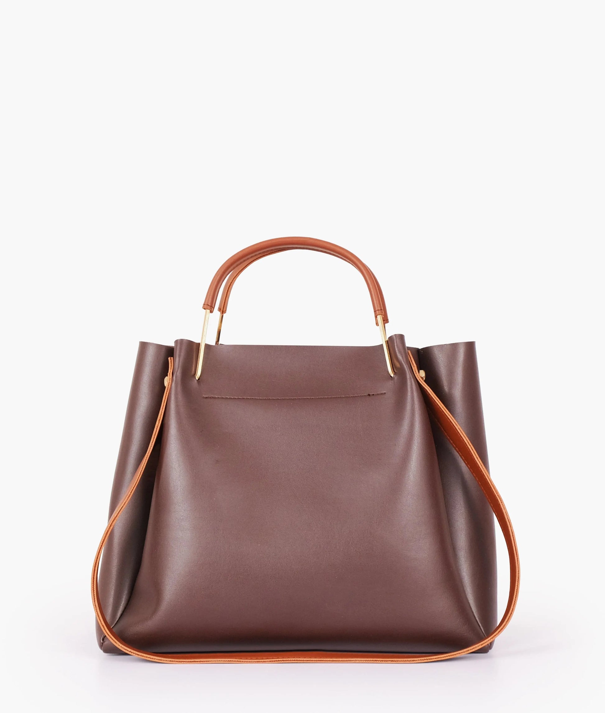 Brown 2 in 1 Ladies Tote Bag 8850-12 GALAXY BAGS