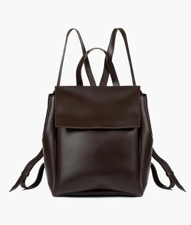 Brown Women Leather Backpacks 557 GALAXY BAGS