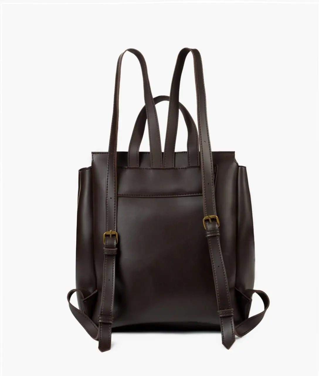 Brown Women Leather Backpacks 557 GALAXY BAGS