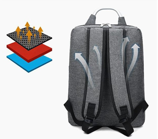 Grey Mens Womens Laptop Business Backpack 4232 GALAXY BAGS