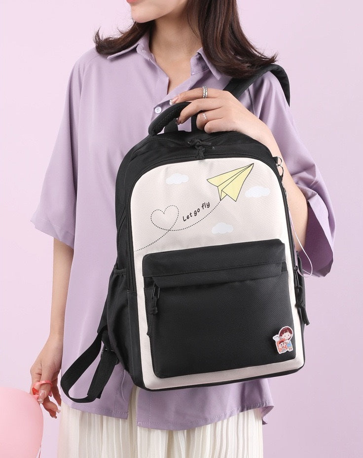 Black Backpack New Arrival 1013SB14 GALAXY BAGS