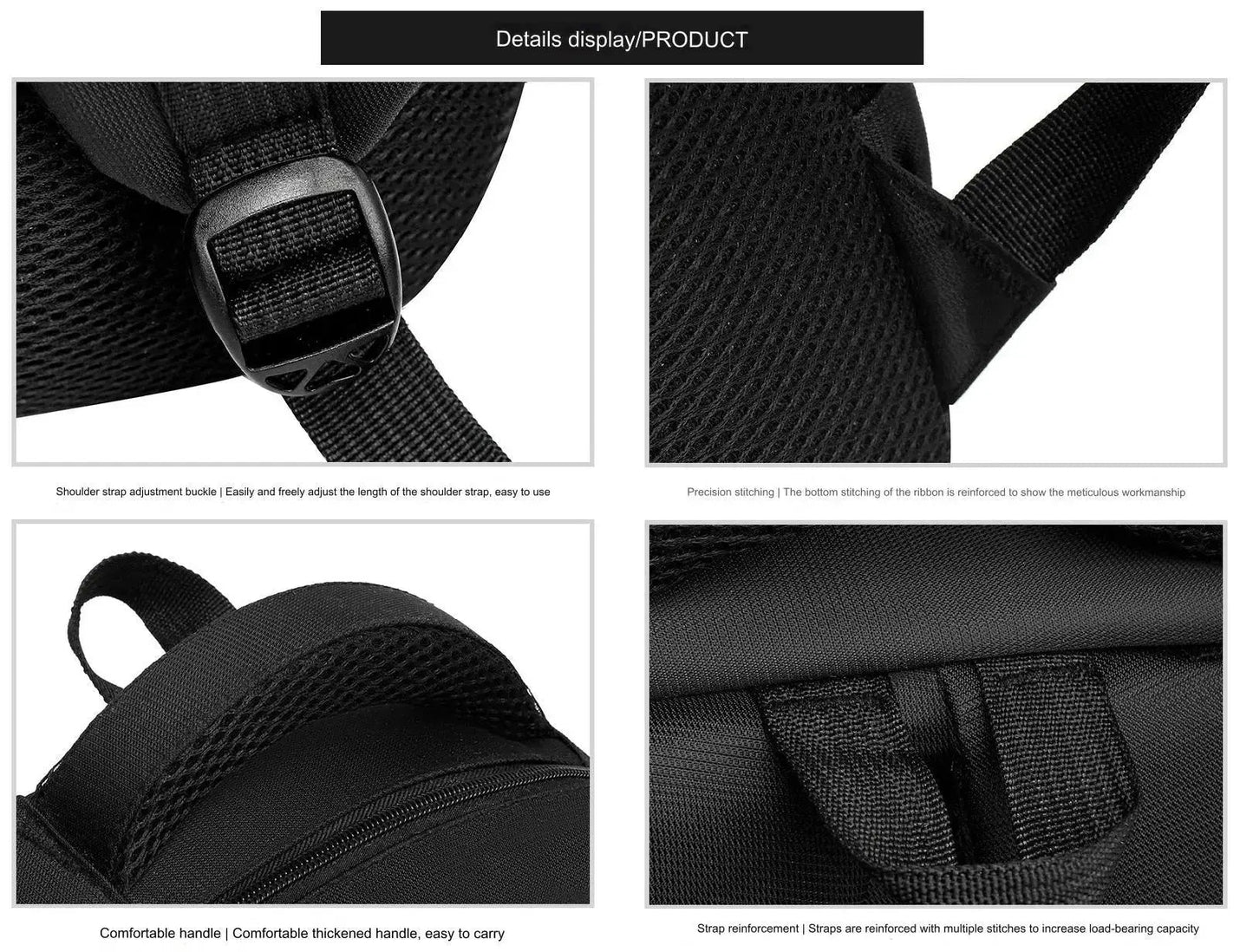 GB School Bag 1215 Business Office Work Men's Backpack Multifunctional Laptop Waterproof Oxford Cloth School Bag GALAXY BAGS