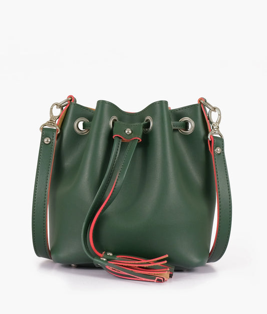 Green Ladies Bucket Bag 576 GALAXY BAGS