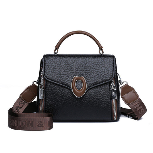 Stylish  Handbag with Top Handle & Shoulder Strap 555-12